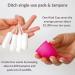 Kind Cup Menstrual Cup | Leak-Free Reusable Design | Up to 12-Hour Wear | Tampon & Pad Alternative | Ergonomic Fit | Small/Large Clear - Buy Online on GoSupps.com