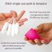 Kind Cup Menstrual Cup | Comfortable & Easy to Use | Eco-Friendly Period Solution for High & Low Cervix | Regular Size (Aqua) - Ship Worldwide - Buy Online on GoSupps.com
