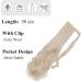 Wrap Around Ponytail Hair Extensions Curly Wavy Pear Wave One Piece Clip In Extensions Hairpiece Long For Women Beauty 20" Inch - Light Blonde - Buy Online on GoSupps.com