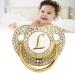 Personalized Golden Baby Pacifier & Clip | Custom Silicone Pacifier for Newborns - Dust Protection Ages 6-18 Months (Letter L) - Buy Online on GoSupps.com