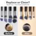 Electric Makeup Brush Cleaner Machine - Alyfini Tool for Beauty Foundation, Contour, Eyeshadow Brushes - Pink - Buy Online on GoSupps.com