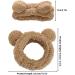 Puffy Makeup Headband Spa Headbands for Women Cute Bear Ears Skincare Headband Funny Snail Headband Hair Band for Washing Face Makeup Removal Shower Facial Mask - Buy Online on GoSupps.com