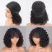 LuvMe Hair 12 Curly Wig with Bangs- Short Human Hair Wigs for Black Women - Buy Online on GoSupps.com