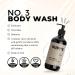 RUDY'S No. 3 Body Wash - Natural Ingredients, Sulfate & Paraben Free - 16 fl oz, Exfoliates, Nourishes, pH Balance - Pack of 1 - Buy Online on GoSupps.com