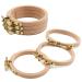 ZOCONE 6 PCS Beech Wood Embroidery Hoops  Wood Circle Hoop Ring Cross Stitch Hoop for Embroidery  Cross Stitch  Needlework  Art Craft Handy Sewing and Christmas Decoration (Size-3)