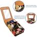 Shop Stylish Leather Lipstick Case - Mini Organizer with Mirror & Unique Fish-Flower Design - Buy Online on GoSupps.com