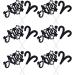 12Pcs Aries Cupcake Topper Big Aries Energy/Aries Season 12 Constellation March/April Birthday Cupcake Decoration Horoscope Astrology Birthday Party Supplies Black Glitter - Buy Online on GoSupps.com