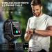 PUREROYI Military Smart Watch for Men - IP68 Waterproof Bluetooth Call - Tactical Fitness Tracker for Android iOS - Outdoor Sports - Black - Buy Online on GoSupps.com