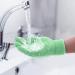 2 Pairs Microfiber Dusting Gloves for Efficient Cleaning - Pink & Light Green - Buy Online on GoSupps.com