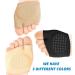 Metatarsal Sleeve Pads with Gel Anti-Slip Design - 2 Pairs (4 Pieces) - Soft Gel Ball of Foot Cushions - Forefoot Cushion Pads for Mortons Neuroma, Calluses, Blisters - Fabric Compression (Black) - Buy Online on GoSupps.com