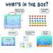 Potty Training Chart for Toddlers | Waterproof Magnetic Reward Chart | Motivational Toilet Training for Kids | Sealife Design | 35 Reusable Magnetic Stickers - Buy Online on GoSupps.com