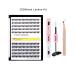 Buy 10mm & 12mm Mixed 12mm-14mm Russian Volume Mink Eyelash Extensions - 20D Cluster Lashes for Natural Makeup - Buy Online on GoSupps.com