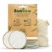 Bambaw Reusable Makeup Remover Pads | 16 Cotton Rounds with Laundry Bag | Reusable Cotton Pads for Face | Perfect Eye Makeup Remover Pads | Washable Makeup Remover Cloth | Reusable Face Pads 16 Piece Set