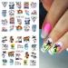 Seaside Series Nail Art Stickers - Green Coconut Palm Beach Design - Summer Holiday Decorations - DIY Nail Art Supplies - Buy Online on GoSupps.com