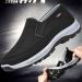 LELEBEAR Men's Orthopedic Travel Shoes - Breathable & Comfortable Plimsolls in Black - Size 7.5 - Buy Online on GoSupps.com