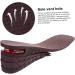 FOMIYES Height Increase Insoles - 1 Pair Comfortable Heel Shoe Lifts for Men & Women - Arch Support & Heightening Coffee 27x8.5 cm for Outdoor Shoes - Buy Online on GoSupps.com