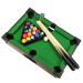 Benfu Mini Table Billiards Game, Home and Office Desktop Billiards Game, Including Pool Table 15 Colorful Balls, 1 Cue Ball, 2 Billiard Sticks, 1 Chalk Triangle Cube 20"