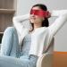 Prasacco 2 PCS Satin Eye Masks - Adjustable Black & Red Blindfolds for Sleep | Perfect Valentine's Day Gift - Buy Online on GoSupps.com