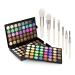 120 colors eyeshadow palette and 7-part make-up brush set matte shimmer eyeshadow palette waterproof powder natural pigment nude naked smokey professional cosmetic set