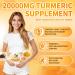 20000mg Turmeric Curcumin Supplement with Black Pepper 95% Curcuminoids 180 Capsules Turmeric and Ginger Supplement Herbal Supplement for Antioxidant Anti-inflammatory* Immunity Comfort Joint* - Buy Online on GoSupps.com