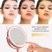 Touch-Screen Vanity Mirror with Lights & Desk Mirror Lights, Portable HD Cosmetic Lighted Mirror - Pink - Buy Online on GoSupps.com