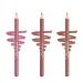 Misslyn Misslyn Long-Lasting Lip Pencil Set with Soft Texture Ultra-Creamy Lip Liner Easy to Apply and Blend with Vitamin E and Nourishing Wax 3 Nude Colors