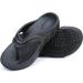 UNIQWETO Comfort Flip Flops with Arch Support for Men and Women - 14 Women/12 Men - Black - Buy Online on GoSupps.com