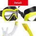 SwimStars Snorkel Set for Women and Men - Anti-Fog Comfortable Mask with Tempered Glass - Ideal for Swimming, Snorkeling, and Scuba Diving - Yellow - Buy Online on GoSupps.com