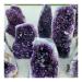 Collection Quality Hote uruguary Dark Purple Amethyst Cluster Natural Amethyst geode Chakra Crystal Decoration (Size : 750-800g)
