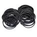 Elastic Hair Bands - Black 2mm Metal-Free Ponytail Holders for Women Men & Kids - 100 Pack - Buy Online on GoSupps.com
