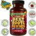 USA Grown Beet Root Powder - Nitric Oxide Production and Blood Pressure Support - Happy Heart Blend with Grape Seed Extract & Ginseng - Buy Online on GoSupps.com