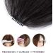Clip in Bangs Hair Extensions Front Bangs Extensions Hair Clip on Bangs Thin Hair Bangs Clip in Hairpieces for Women (Dark Brown) - Buy Online on GoSupps.com
