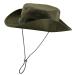 Faletony Outdoor Hat Bush Hat Boonie Hat with Chin Strap Fisherman Hat Sun Hat Summer Hat for Men Women 60 Military Green