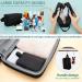 FUNSEED Water-Resistant Travel Toiletry Bag - Foldable Storage Organizer for Cosmetics, Toiletries & Accessories - Men and Women (Black) - Buy Online on GoSupps.com