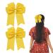 2 Pack 6 inch Bow Hair Clips Large Hair Bow Hair Barrette Clips for Women Girls Yellow Hair Bow