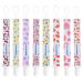 Babmomo Pacifier Clip 8 Pack Pacifier Holder for Boys and Girls Stylish Binkie Clip Strap Fits Most Pacifier Styles and Newborn Teether Toys &Baby Gift 8Pack Flower Fruit