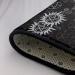 Supernatural Symbols Black Flannel Non-Slip Floor Mat - 63x48 Inches Comfortable & Lint-Free | Ideal for Home & Office - Buy Online on GoSupps.com