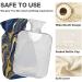 Marble Hot Water Bottle 2L with Cover | Pain Relief Hot Pack for Women - Ideal for Soothing Comfort - Buy Online on GoSupps.com