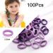 Rpanle 100 Pieces Elastic Hair Ties - Purple Ponytail Holders for Girls - Buy Online on GoSupps.com