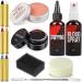 Ptesuply SFX Halloween Makeup Kit Fake Blood for Halloween Adult Makeup Kit Contains Scar Wax Fake Blood Spray + Drops + Coagulated Gel 6 Colors