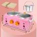 Professional Double Wax Warmer Machine for Hair Removal | Electric Wax Heater for Paraffin Spa | 100 Waxing Cloth & 50 Wooden Sticks | Pink - Buy Online on GoSupps.com