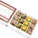 Ghasitaram Gifts Diwali Gifts Sweets - Kesar Pista Delight Dates and English Brittle Chocolates in White Box 300g