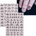 JMEOWIO Floral Nail Art Stickers - 12 Sheets, Self-Adhesive Design Decals for Spring/Summer Nails - Buy Online on GoSupps.com