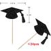 Leetaivie 24pcs Graduation Cupcake Topper - Black Glitter Graduation Cap Graduation Diploma Cupcake Topper- Class Of 2023 Graduation Party Cake Decorations - Buy Online on GoSupps.com