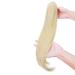 Curly Clip-In Ponytail Extensions - 55 cm Wavy Synthetic Hair for Women | Golden Mix Bleached Blonde Braid - Buy Online on GoSupps.com