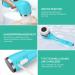 Voyor Facial Cleaning Brush FB500 - Rechargeable 5-in-1 Waterproof Spin Brush for Deep Skin Cleansing Gentle Peeling & Massage - Best for All Skin Types - Buy Online on GoSupps.com