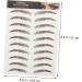 Beavorty 27 Sheets Waterproof Eyebrow Stickers Makeup Gadgets Eyebrow Tattoos Stickers Tool 6d Eyebrow Lines - Buy Online on GoSupps.com