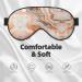 Rose Gold Marble Print Unisex Eye Mask - Soft Comfortable Light-Blocking Sleep Mask for Ultimate Rest | International Shipping Available - Buy Online on GoSupps.com
