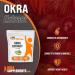 BulkSupplements.com Okra Extract Powder - Digestion & Bowel Movement Supplement (250g - 8.8 oz) - 8.81oz (1 Pack) - Buy Online on GoSupps.com