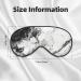 Black White Marble Print Double Sided Eye Mask - Ultimate Sleep Mask for Men & Women | Blackout Comfort for All Night Relaxation - Buy Online on GoSupps.com